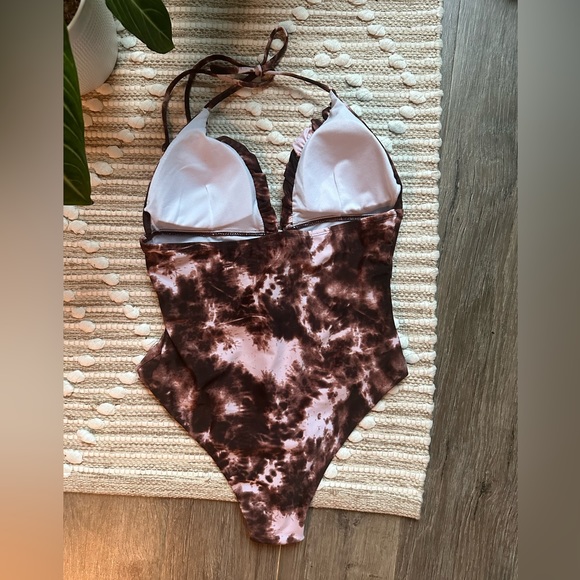 One Piece Bathing Suit • Small • Tie Dye Swim Suit - Picture 3 of 4